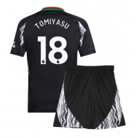 Echipament fotbal Arsenal Takehiro Tomiyasu #18 Tricou Deplasare 2024-25 pentru copii maneca scurta (+ Pantaloni scurti)